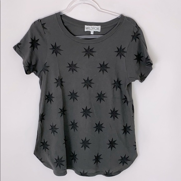 Wildfox Ancient Stars gray short sleeve tee Small - Picture 2 of 7